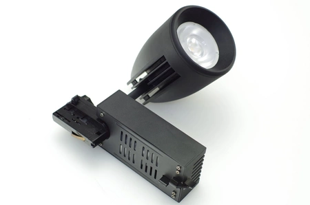 Reflektor LED lampa szynowa czarna 45W 3 fazowa 4500K 5000lm kąt świecenia 40°