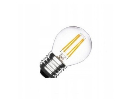 Opakowanie 100 sztuk żarówka LED G45 Filament E27 4000K 4W barwa naturalna retro vintage typ Edison